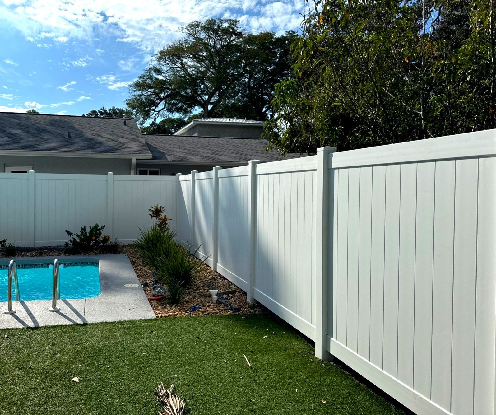 Vinyl Fence Installation using 6Ft White Vinyl Privacy Fence by Asap fence and gates, LLC