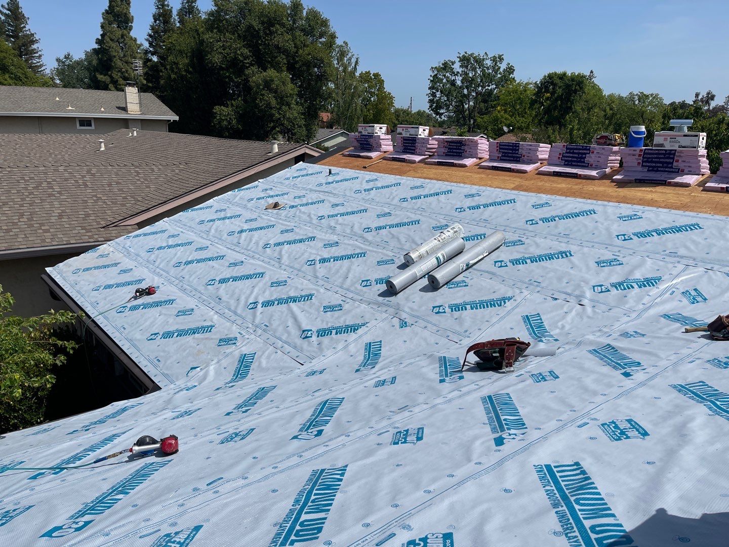 Residential Roofing Installation using Owens Corning Roofing Shingles by Byers Enterprises 