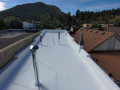 Estes Park "The Taffy Shop" Before & After Gaco Coating