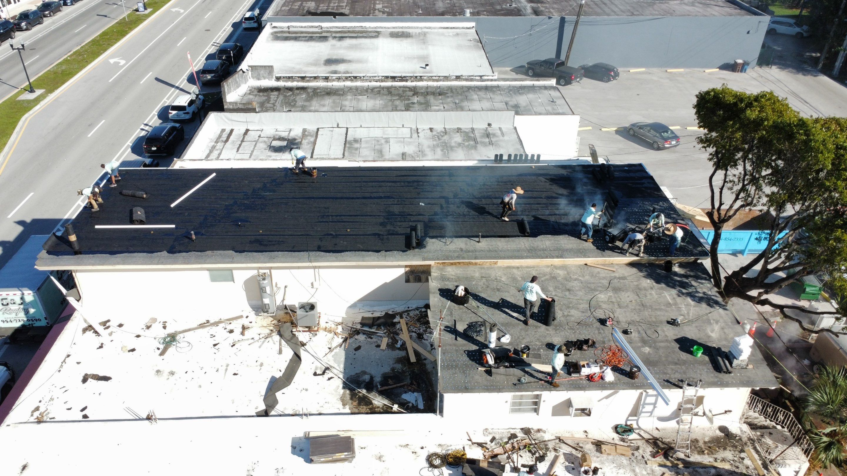 Hollywood Blvd., Hollywood, FL by G&J Roofing 