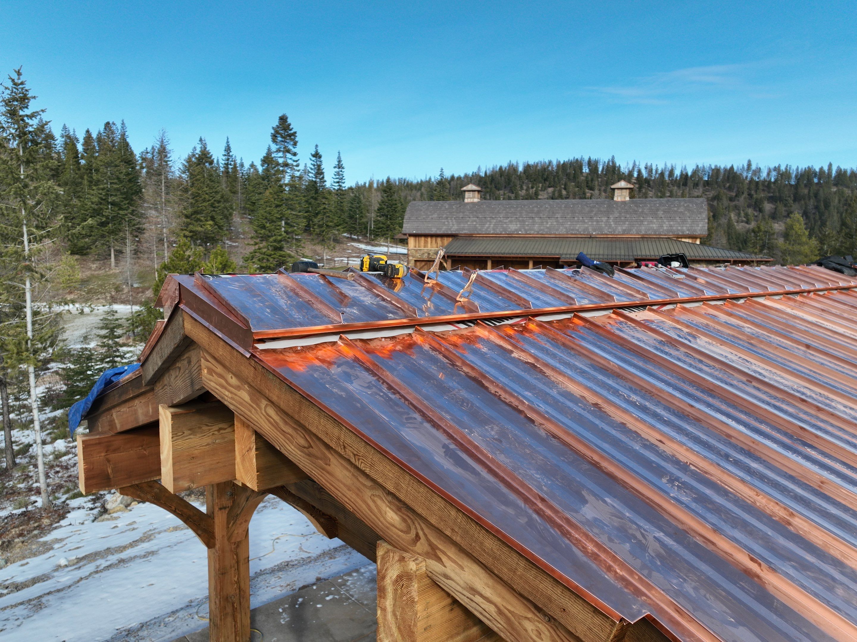 Zip Line Standing Seam  by Montana Roofing Solutions