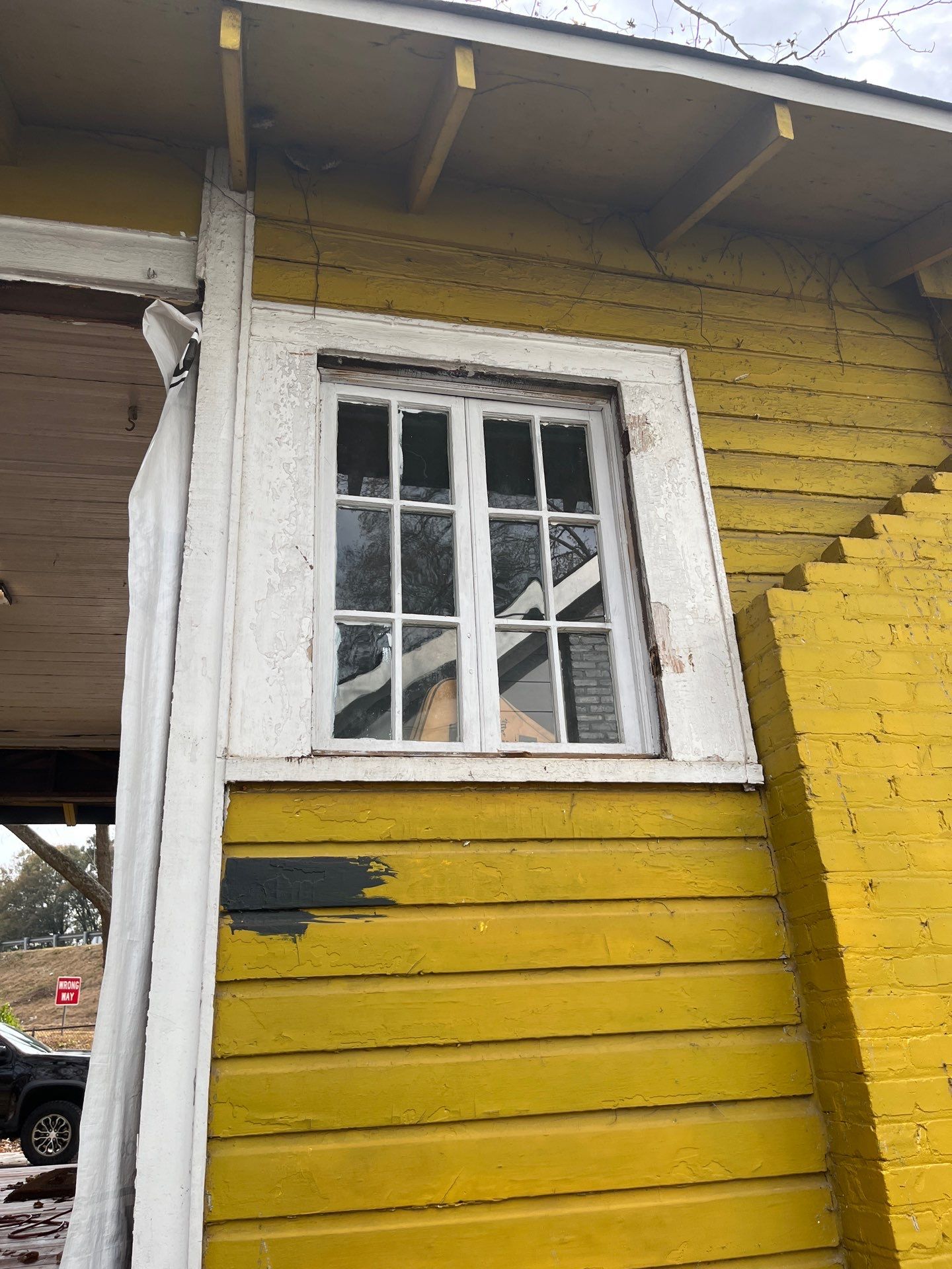 Cedar Tongue & Groove Porch Ceiling Installation Plus James Hardie Siding Replacement by Nelson Exteriors 