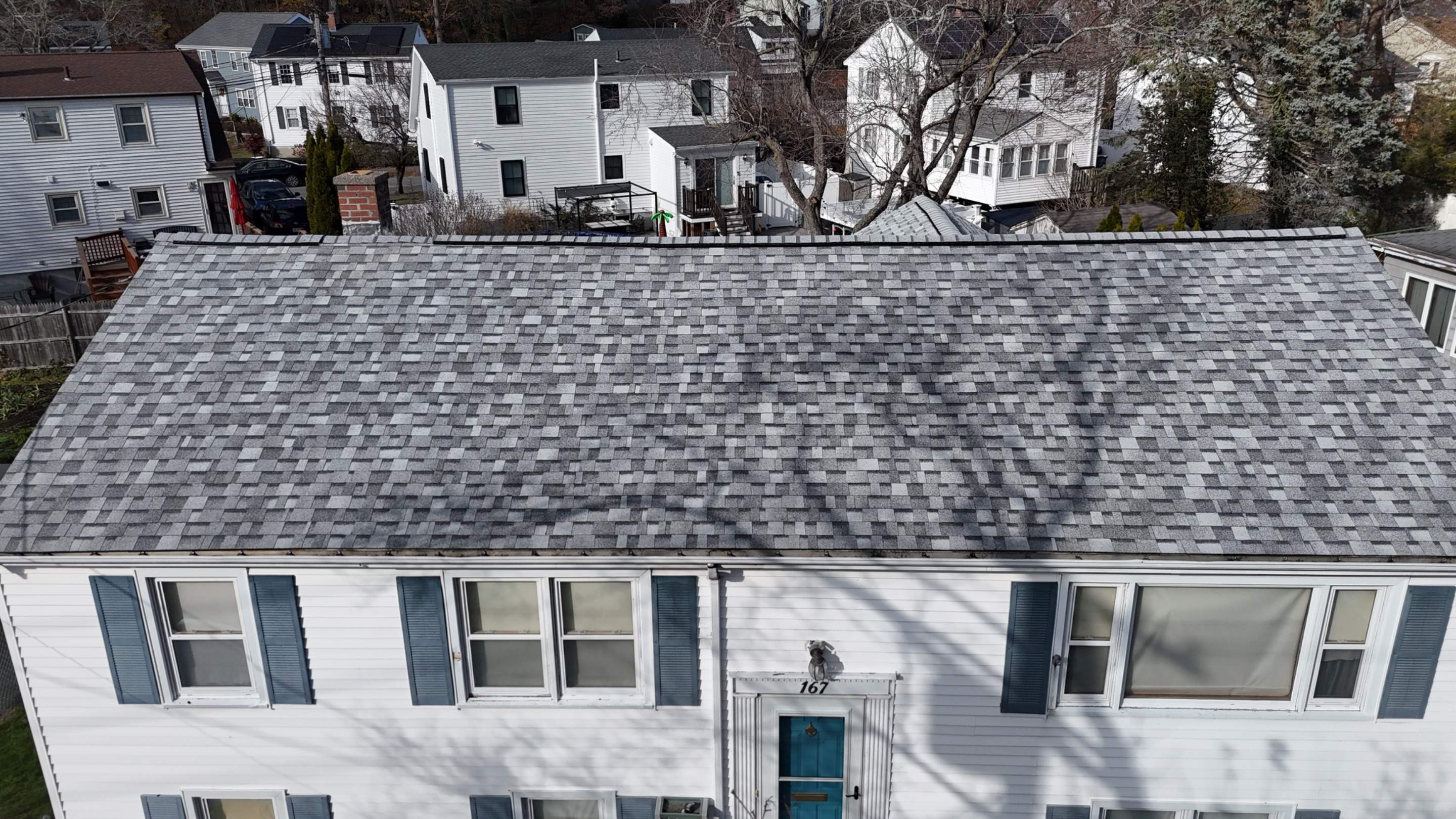  Full Roof Replacement & Chimney Flashing in Boston, MA – Owens Corning Duration, Sierra Gray by JOHNNYS PRO