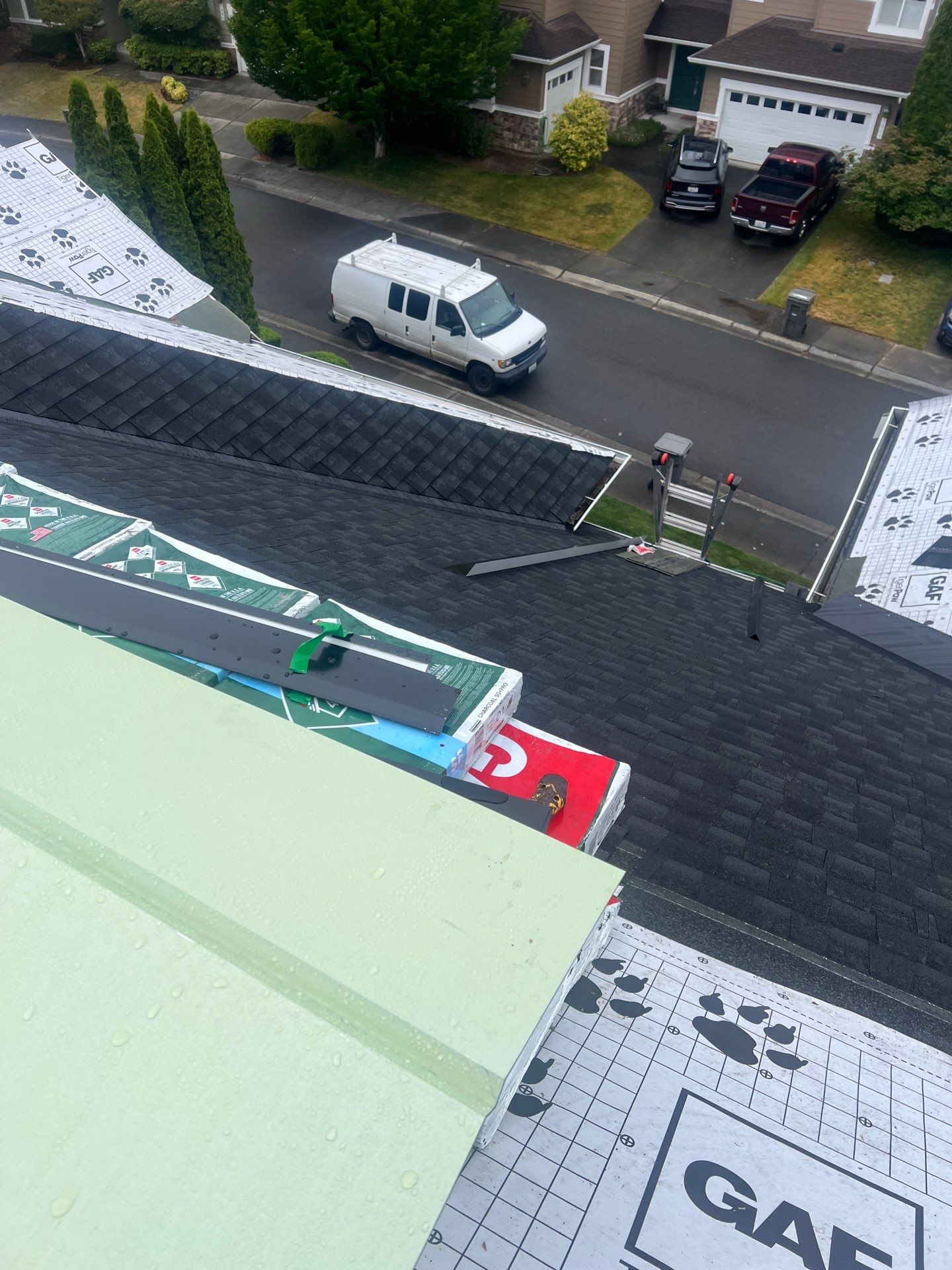 Residential Roofing Installation using GAF UHDZ Shingles by Roofing Formula LLC