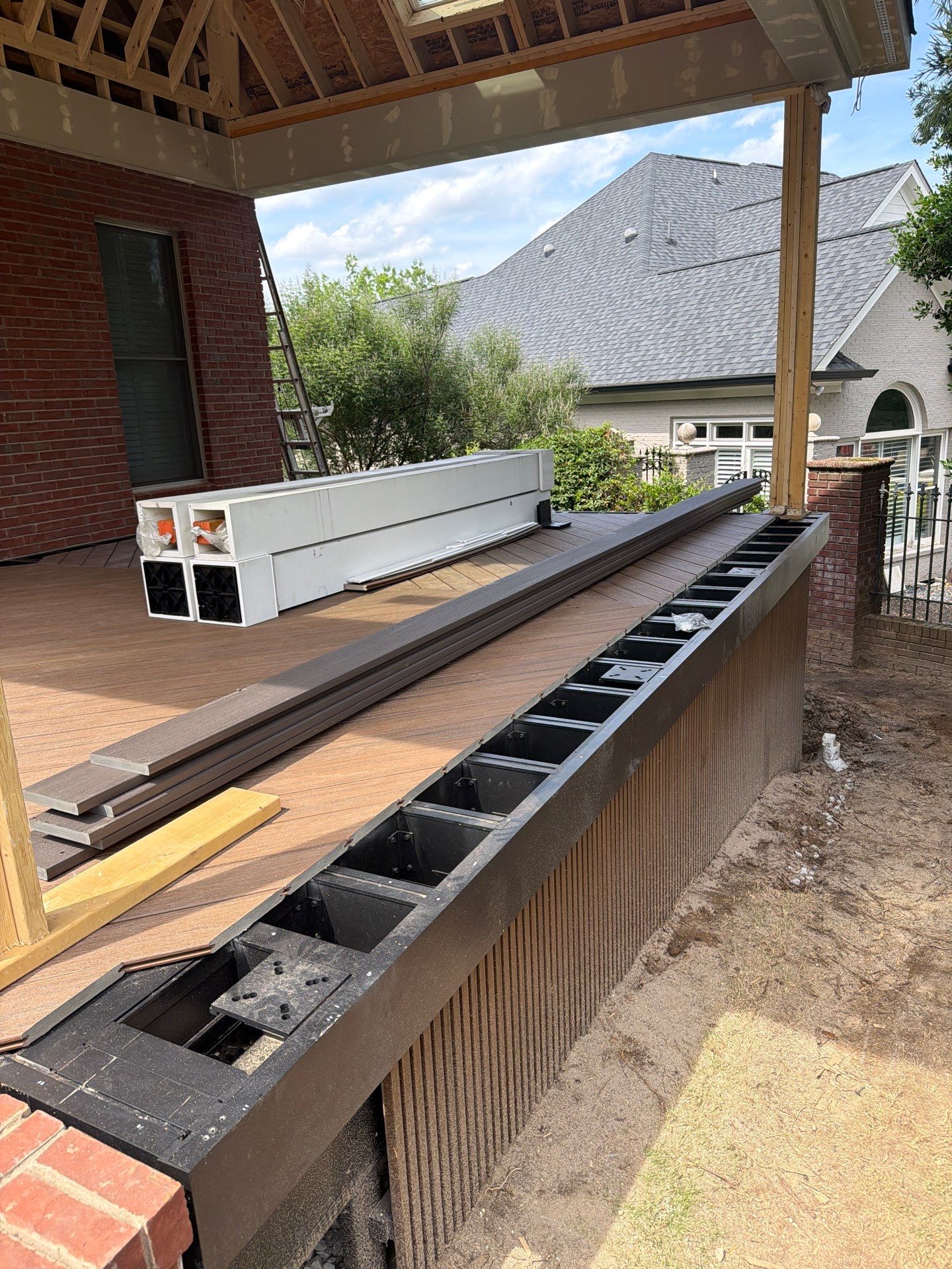 TimberTech Aluminum Deck Installation in Greer by Odio Custom Builders