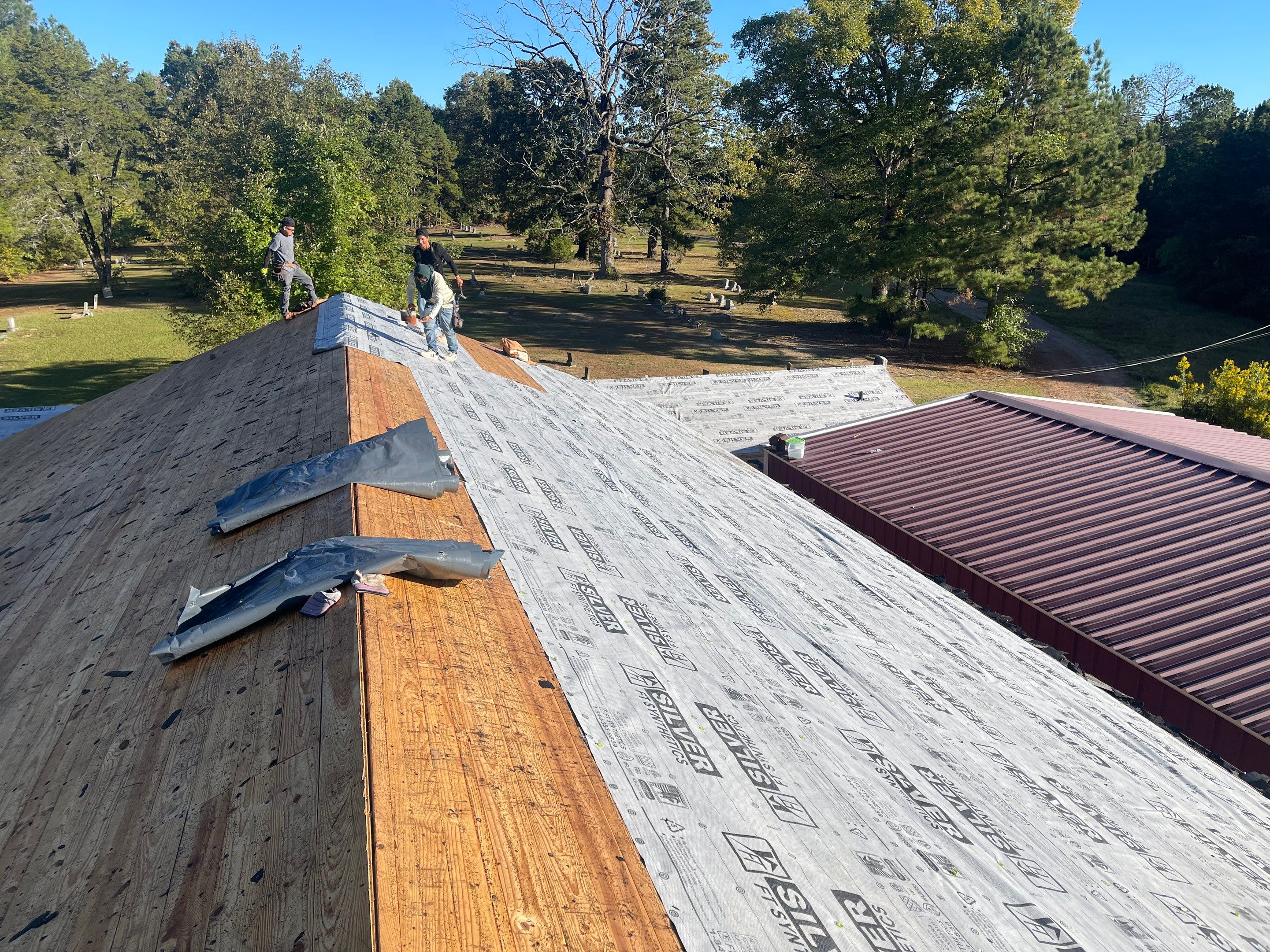 Residential Metal Roof Replacement using Reed's Metals: 26 GA. Colored Residential Metal Panels (Barn Red) by Hostetler Roofing