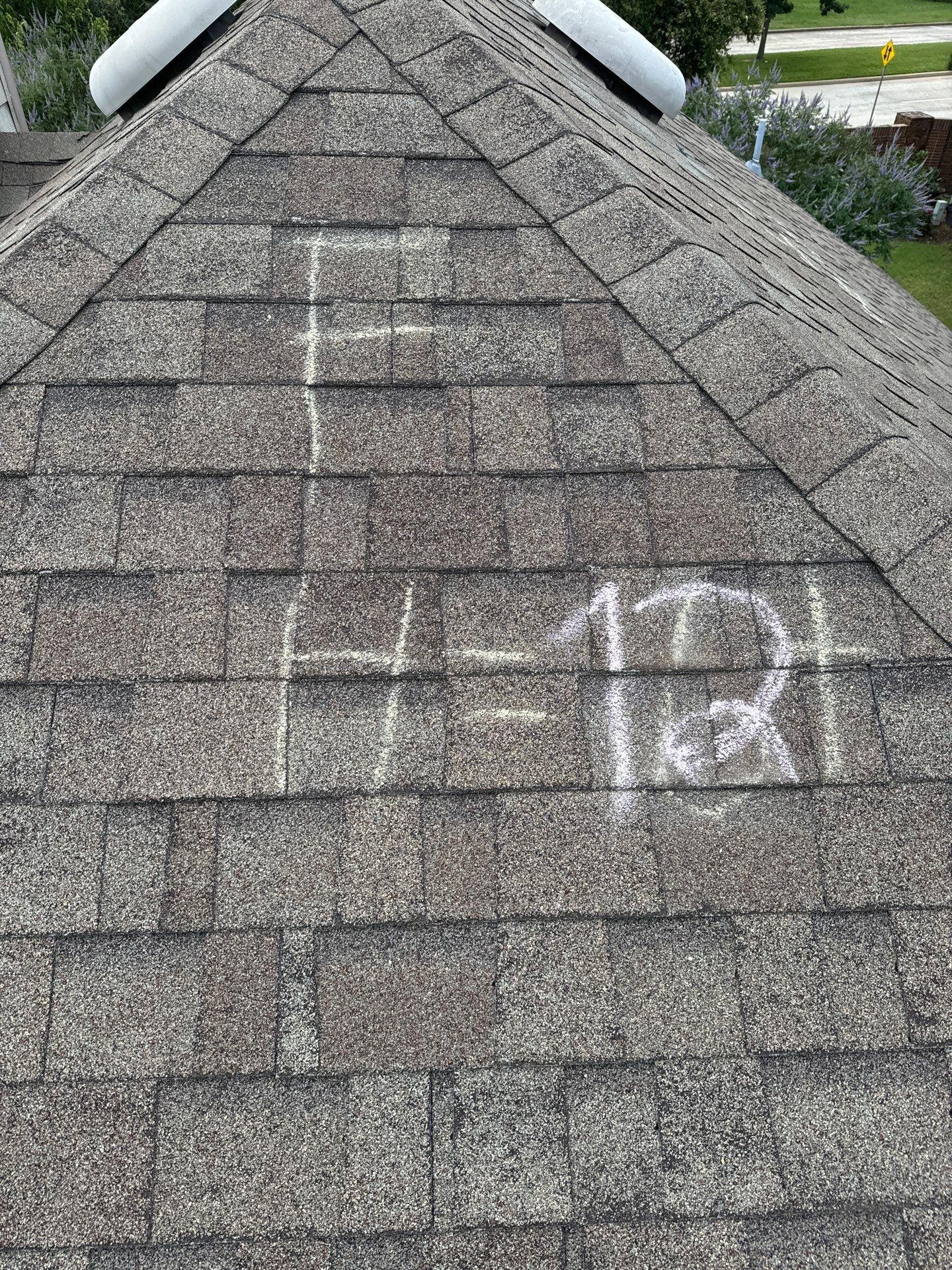 Hail Damage using Owen's Corning Duration (Lifetime) Shingles by Roof Repair Company