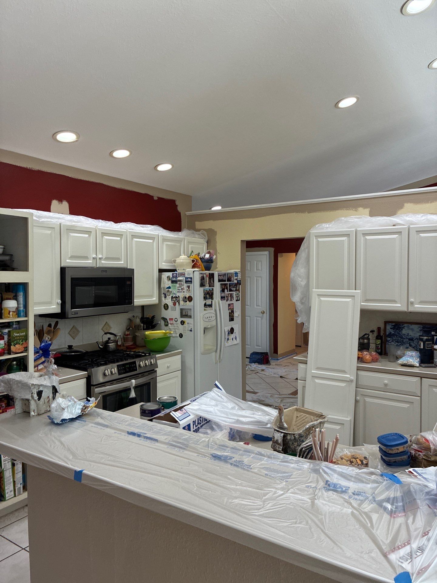 Neutral Interior Wall Repainting and Color Transformation in Whitehall Michigan by Gordon Painting