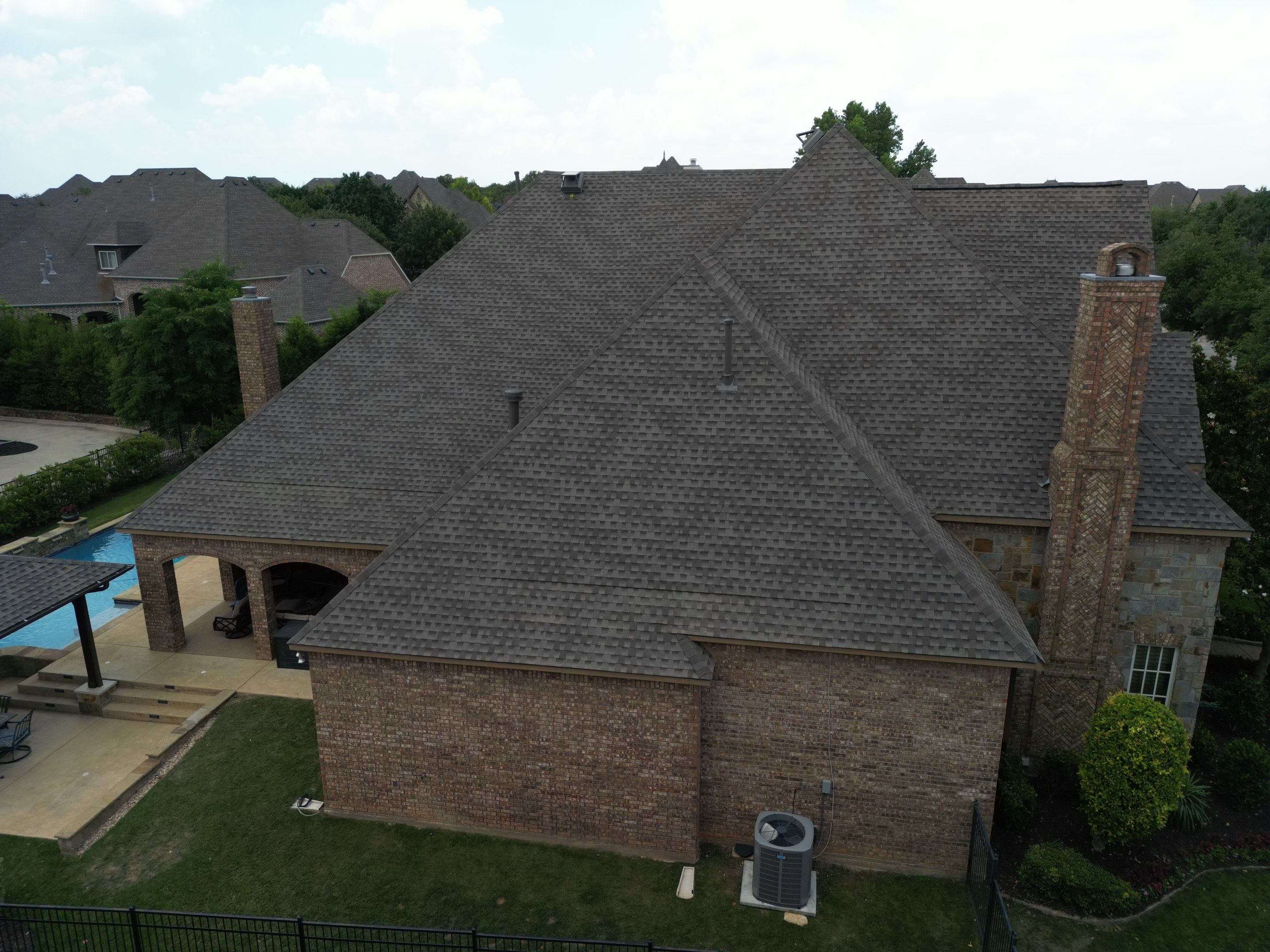 Beautiful Estate Remodel - Roof, Copper Gutters, Exterior Stain, Siding Replacement by First United Roofing & Construction