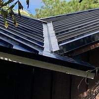 24ga 1.5" Mechanical Seam Matte Black  by Total Roofing System The Metal Roof Experts