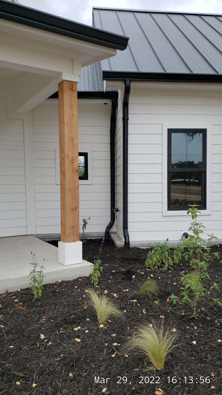 30K gallon mangrove green tank for residential rain water harvesting, Dripping Springs, TX by Hill Country Rain Water