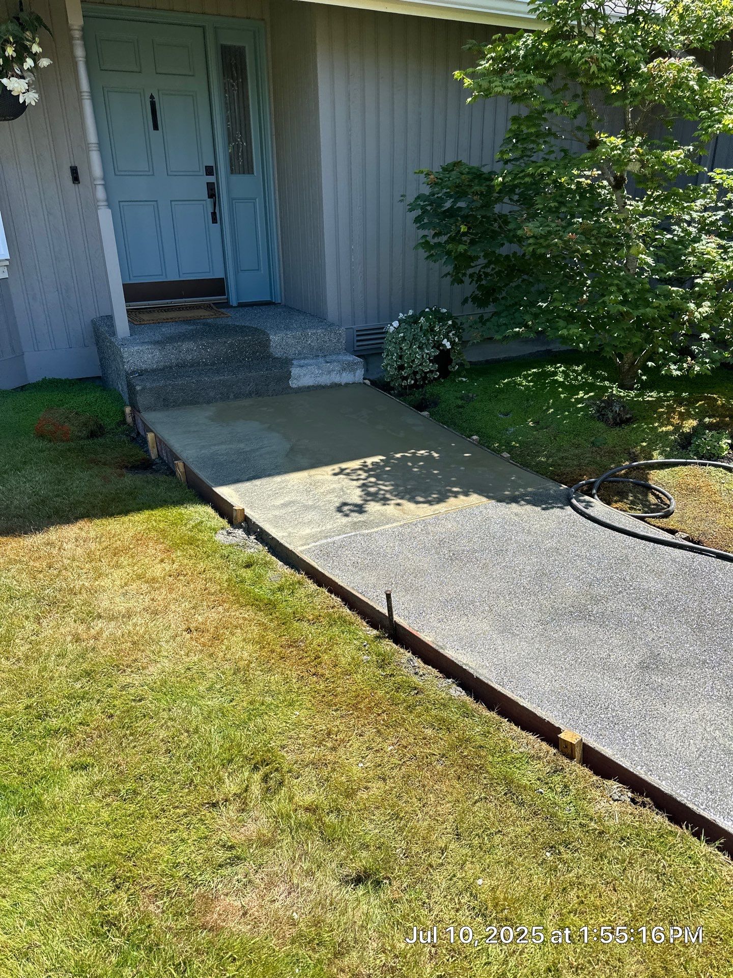 Exposed Aggregate Concrete Driveway Makeover  by Jireh Asphalt & Concrete Inc 