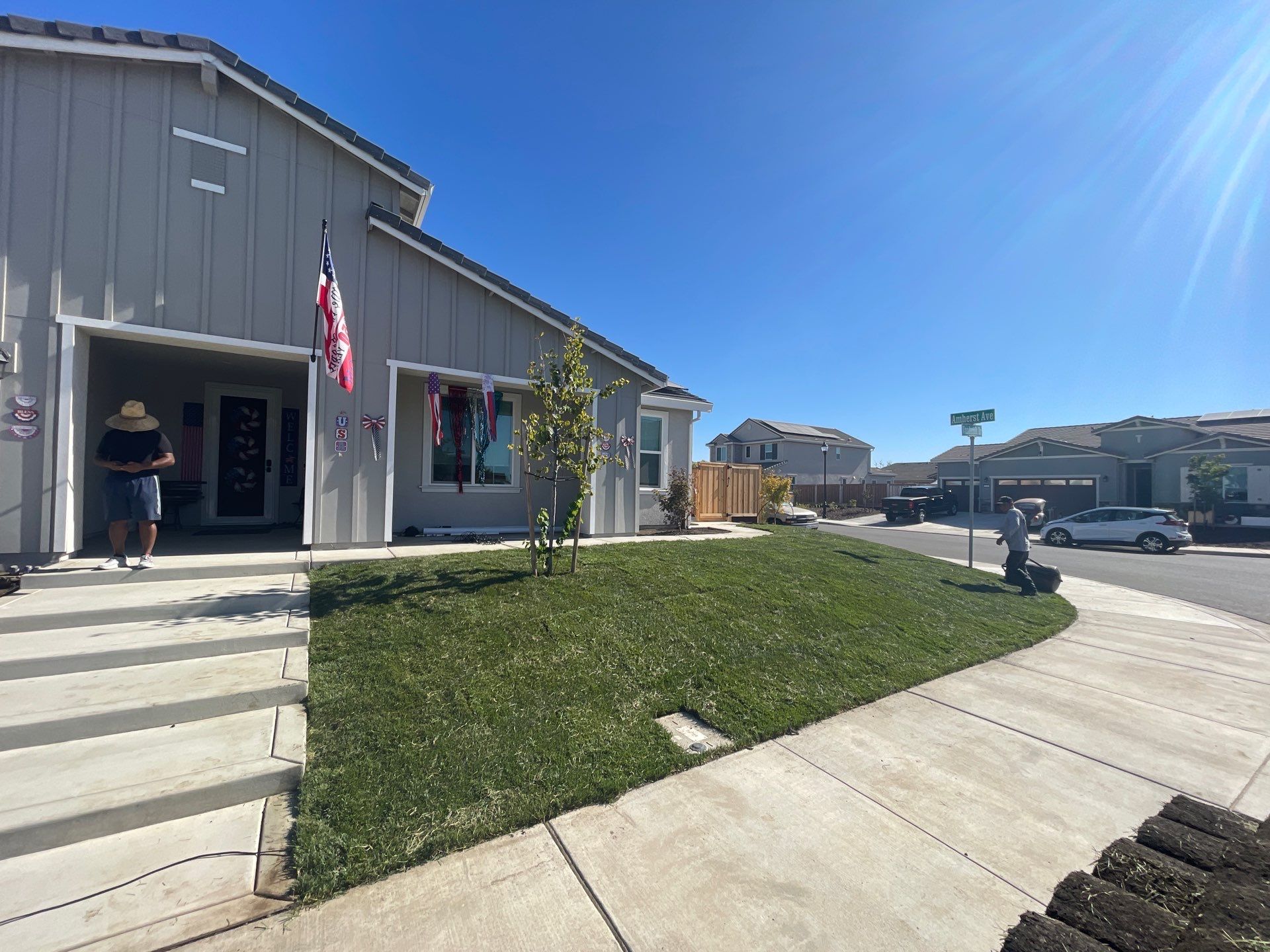 Project in Dixon by A - G Sod Farms