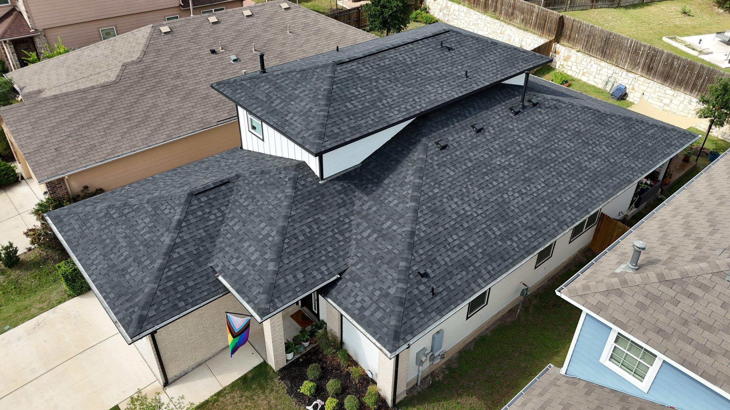 Granite Black Shingles by Perennial Roofing 