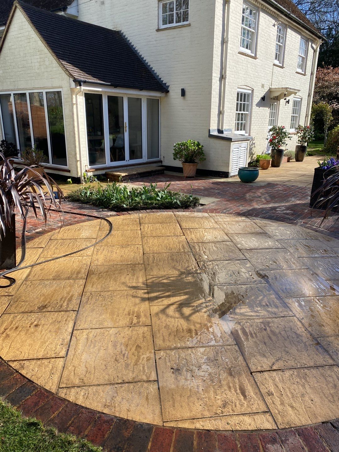 Patio Area Spring Clean using honda 21 ltr/min by Ges Exterior Cleaning ltd