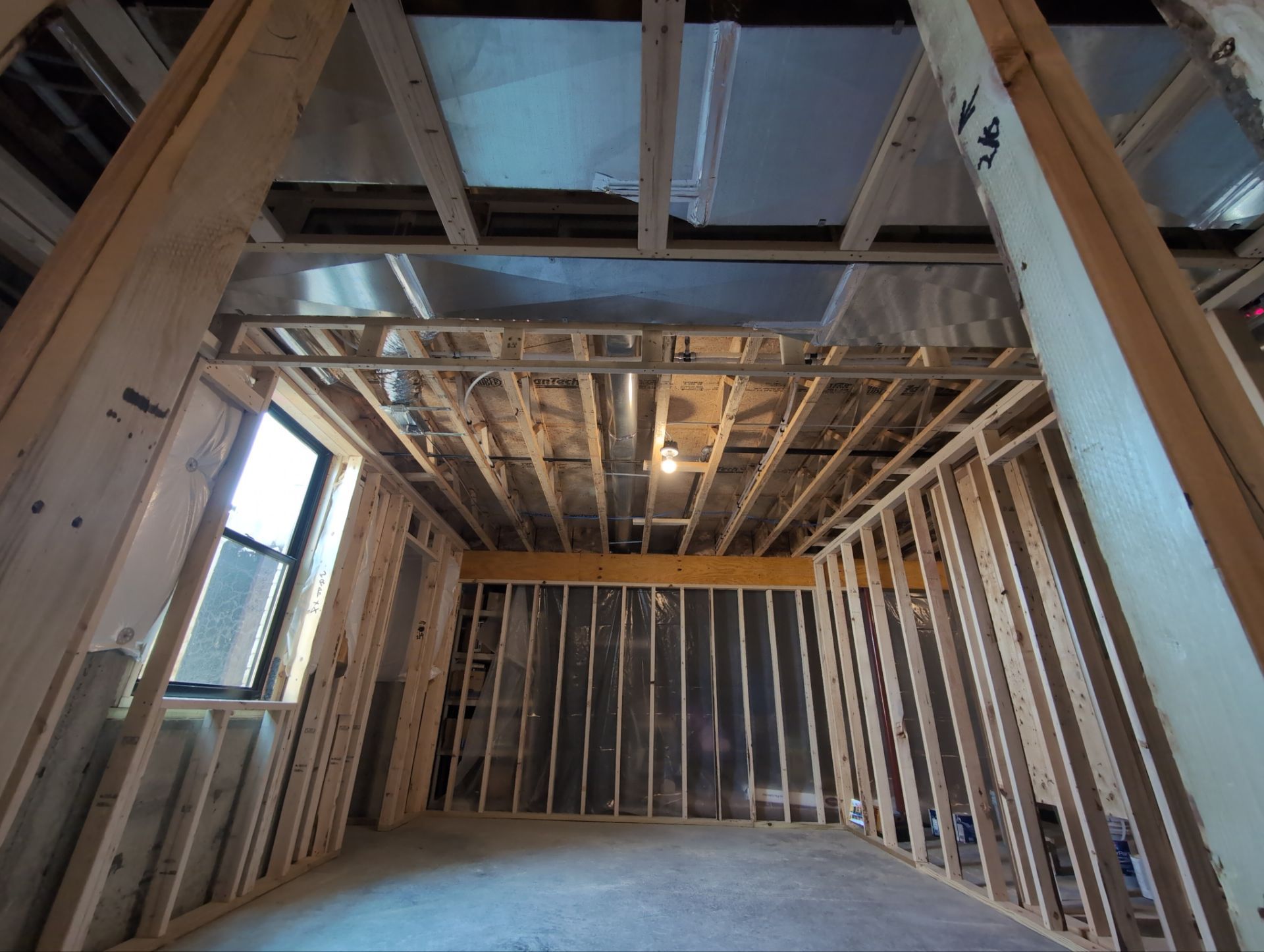 Comprehensive Electrical Rough-In and Data Networking for Washington Township Basement by Techkinect