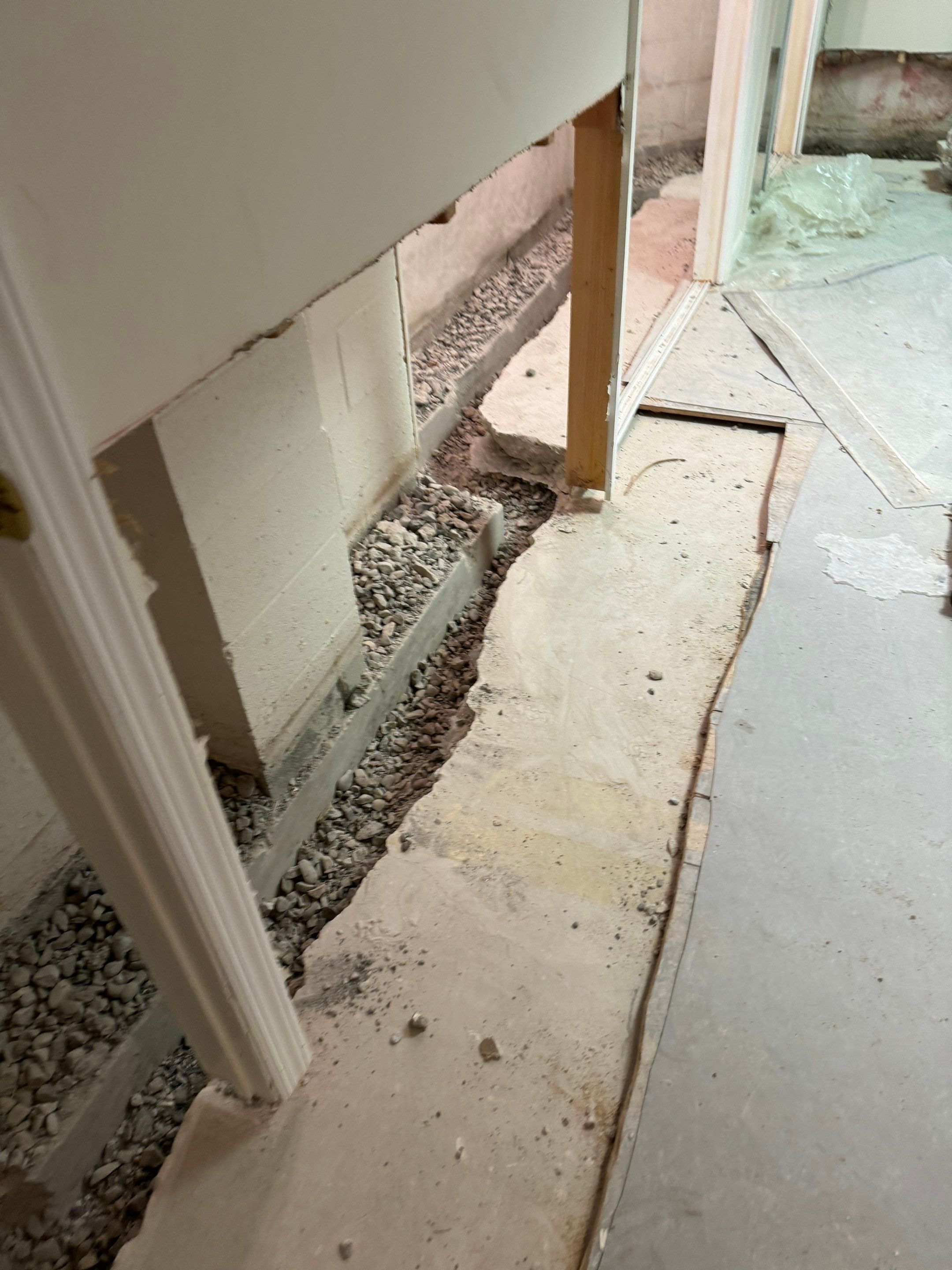 Interior French Drain With Radon Seal & Mold Remediation in Wall Township by Pure Service Pro, LLC 