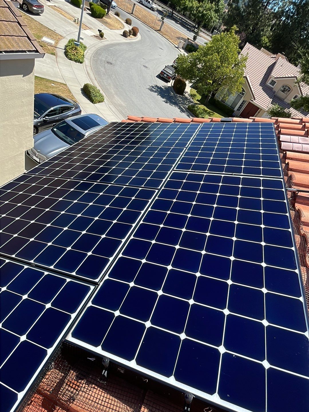Solar Panel Bird Proofing using Critter Guard Mesh by All One Solar Shine