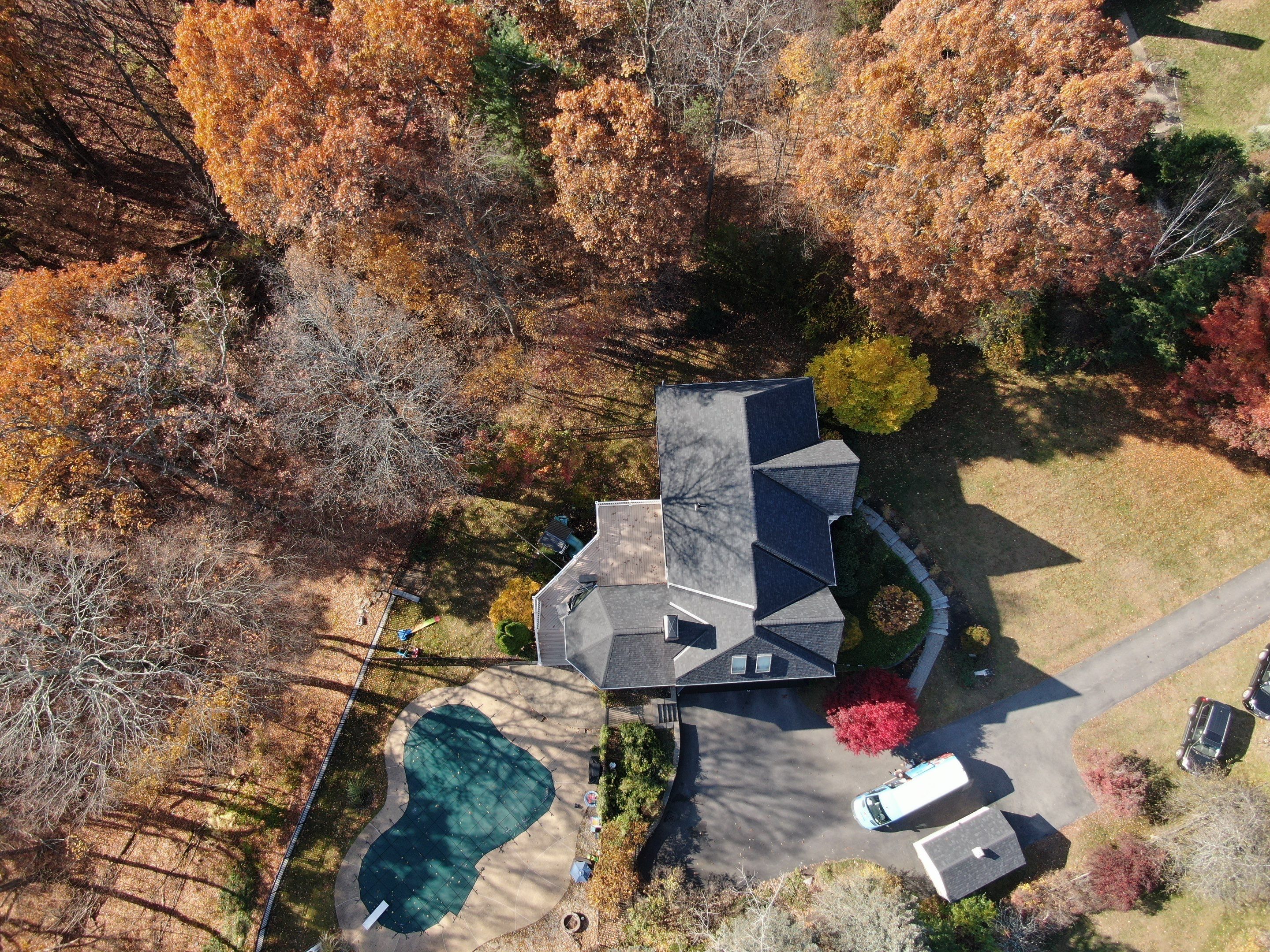 New Roof, Skylights, and Metal Accent Roof Installation in Groton by Mighty Dog Roofing of Greater Middlesex County