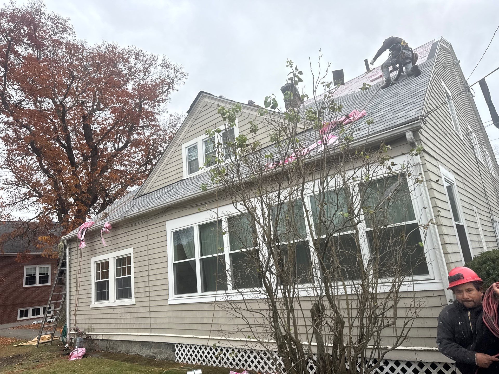 Ayer Church Complete Roof with Code-Compliant Overlay & Dual Chimney Restoration by Mighty Dog Roofing of Greater Middlesex County