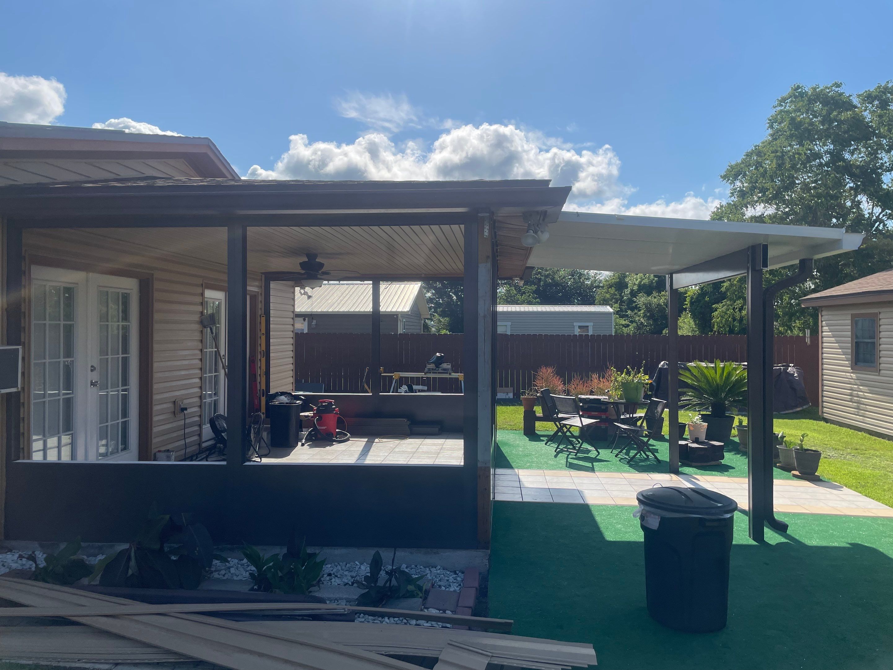 Glass Room using Colorbeam by Titan Sunrooms
