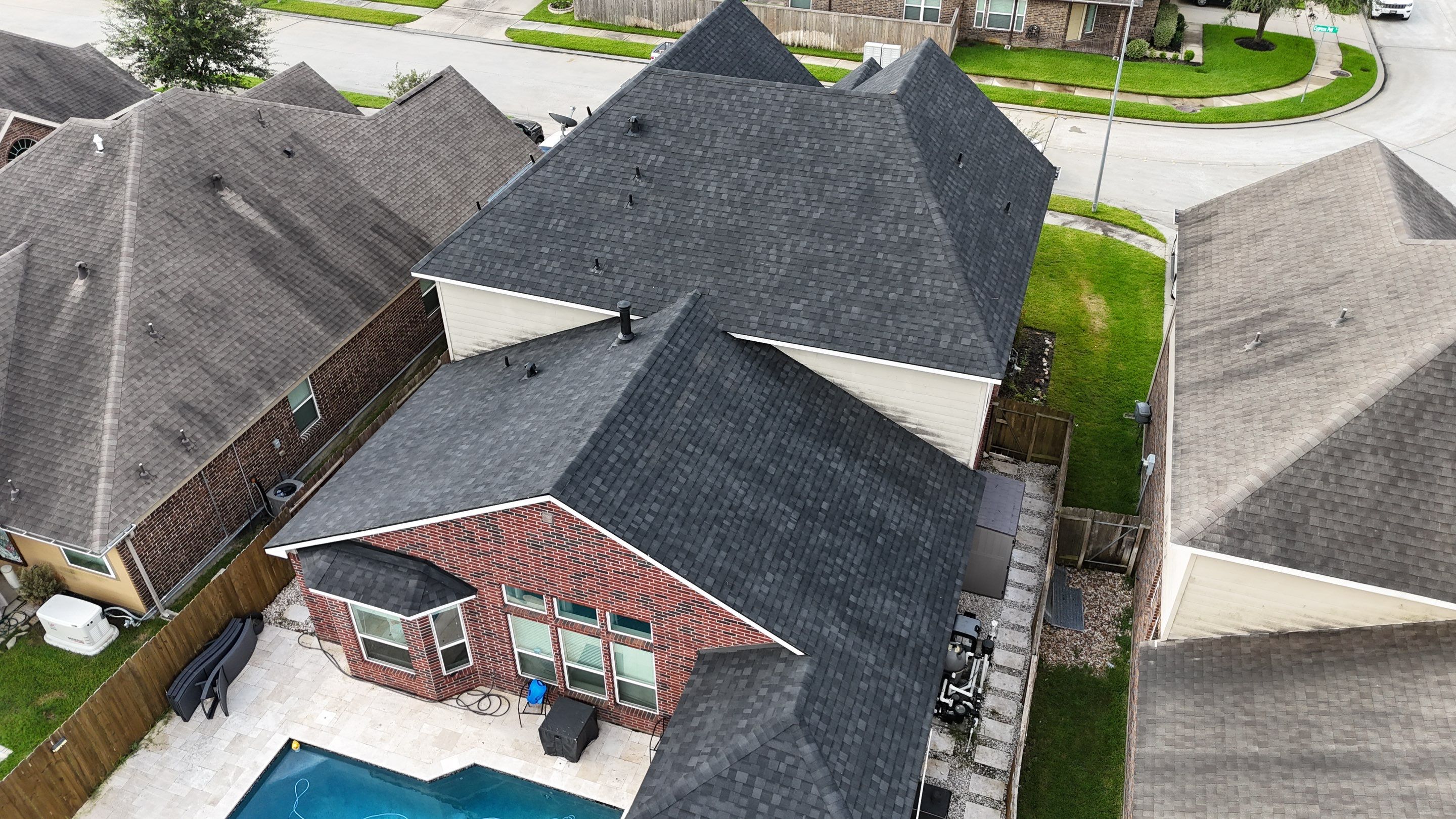 Residential Roofing Installation using IKO Dynasty by Core Four Roofing