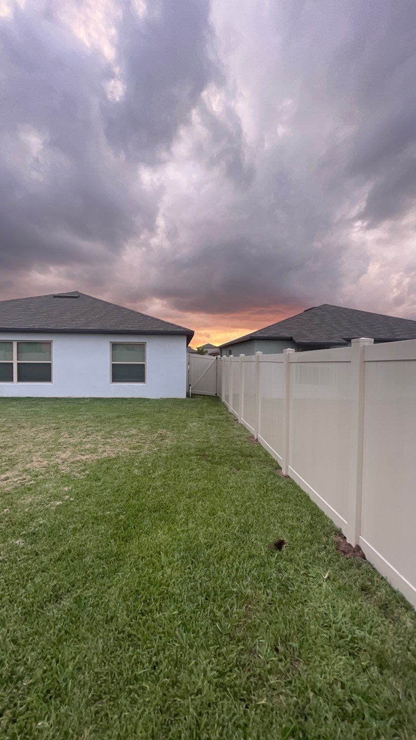 Sun City Center, FL 6ft. Tall Tan Vinyl Privacy Fence  by Asap fence and gates, LLC