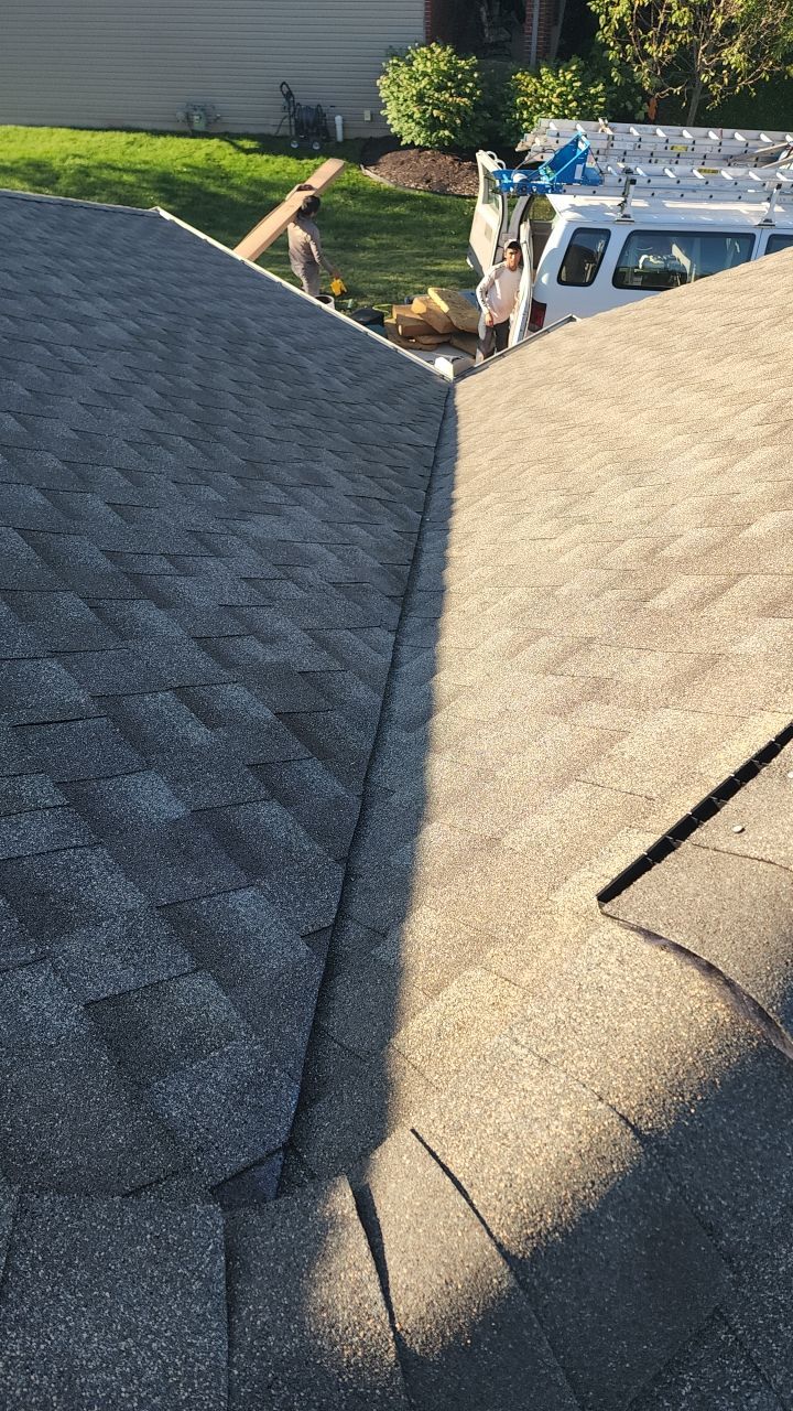 Residential Roofing Installation using GAF Timberline HDZ Weathered Wood by Nitro Roofing and Construction
