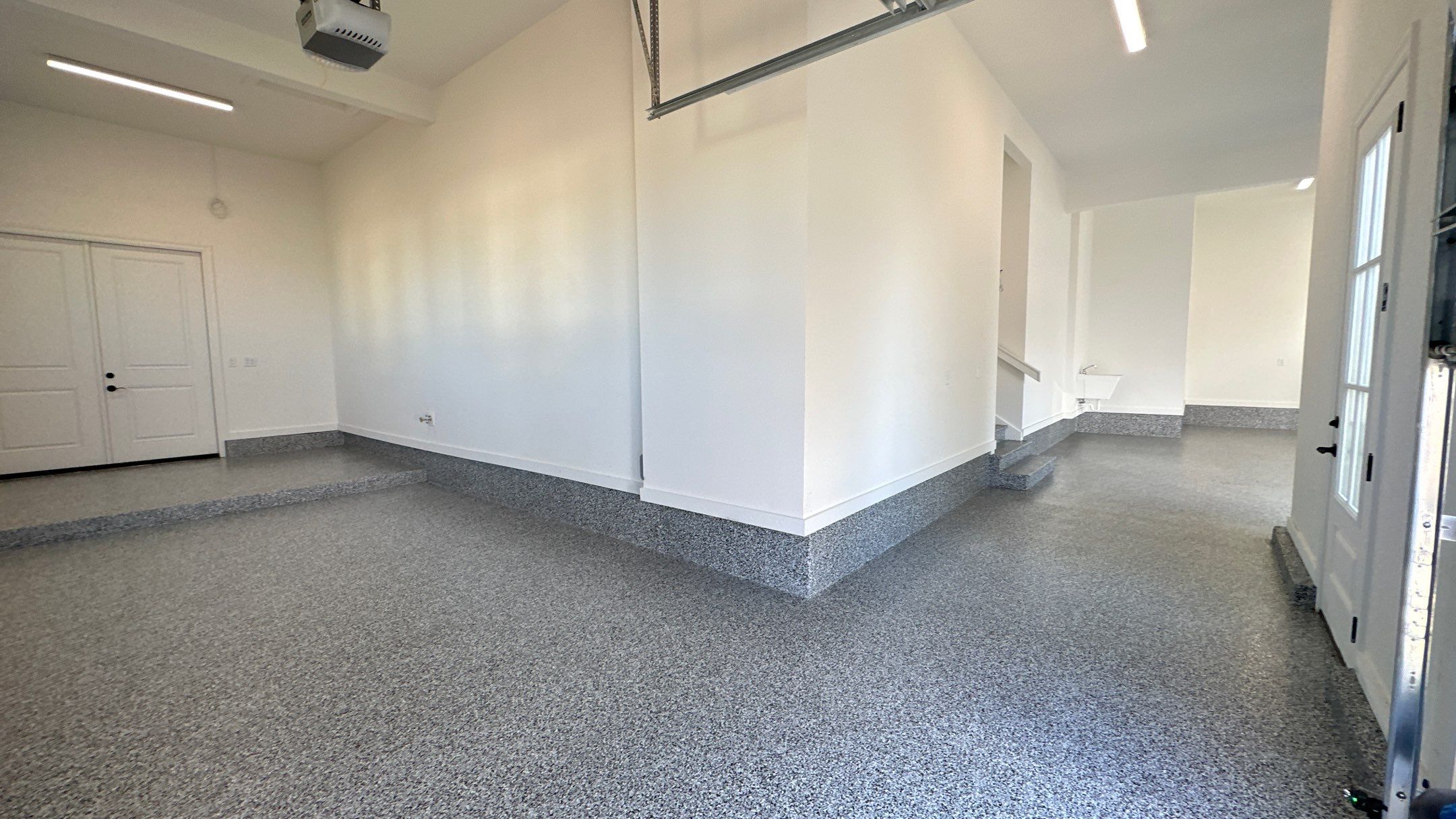 Mike & Pam transformed their garage with a Banner Garage Floor and Cabinets by Banner Garage