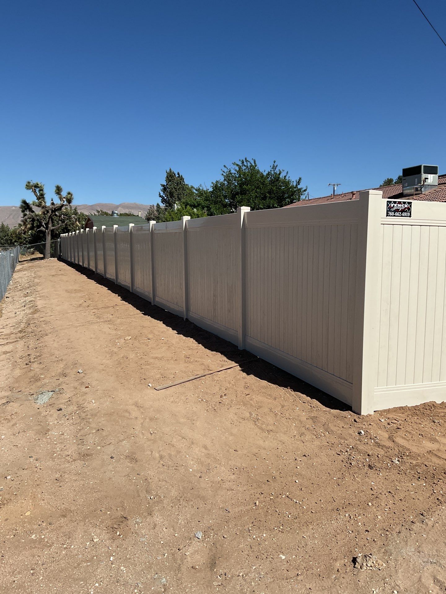 Fence Installation using Vinyl by Fence Guys Inc.
