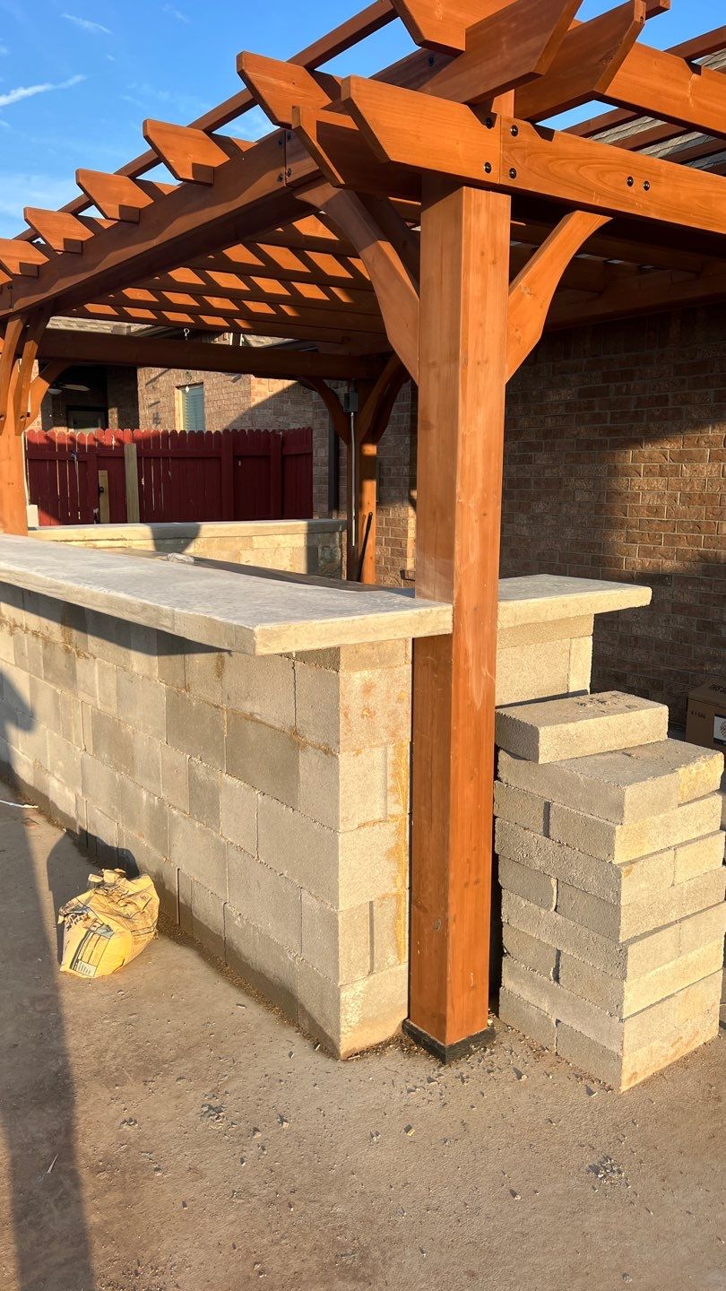 Outdoor kitchen by Clays Services Inc