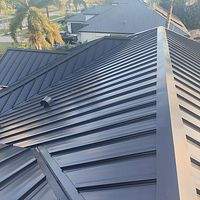 24ga 1.5" Snap-Lock Matte Black   by Total Roofing System The Metal Roof Experts