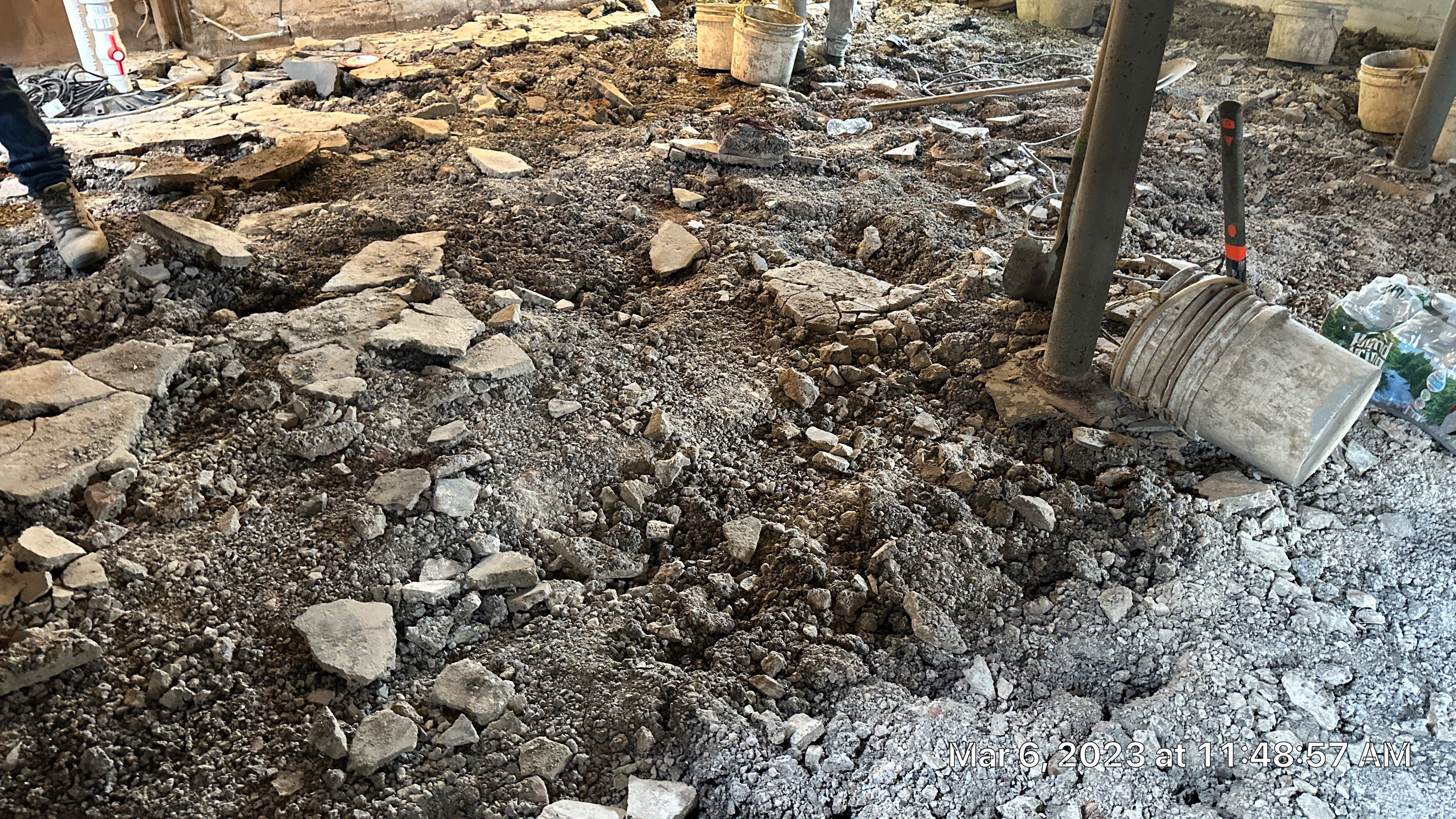 Interior French Drain, Lally Column Replacement & Concrete Floor Replacement in South Orange, NJ by Pure Service Pro, LLC