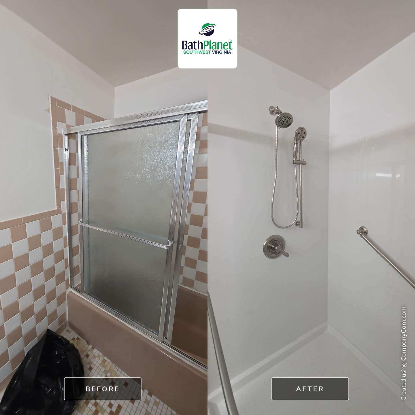Tub to Shower Remodel by BathPlanet SW Virginia