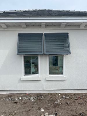 Bahama Shutters in Basalt Grey