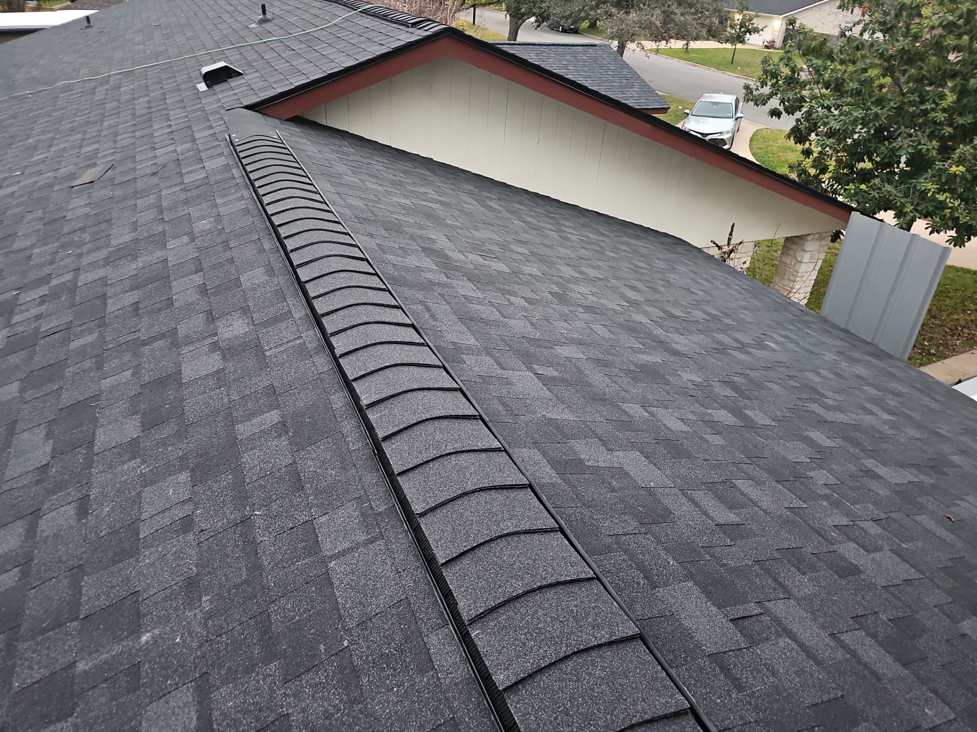 Residential Roofing Installation using IKO Dynasty Shadow Brown by DeZign Roofing & Exteriors