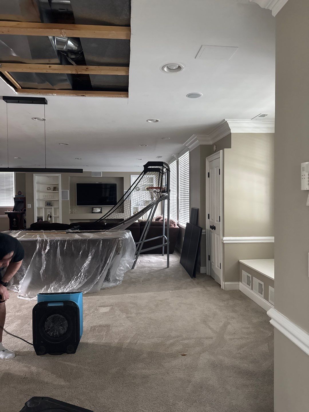 Project in Commerce Twp by EzDry Water Mitigation & Property Restoration