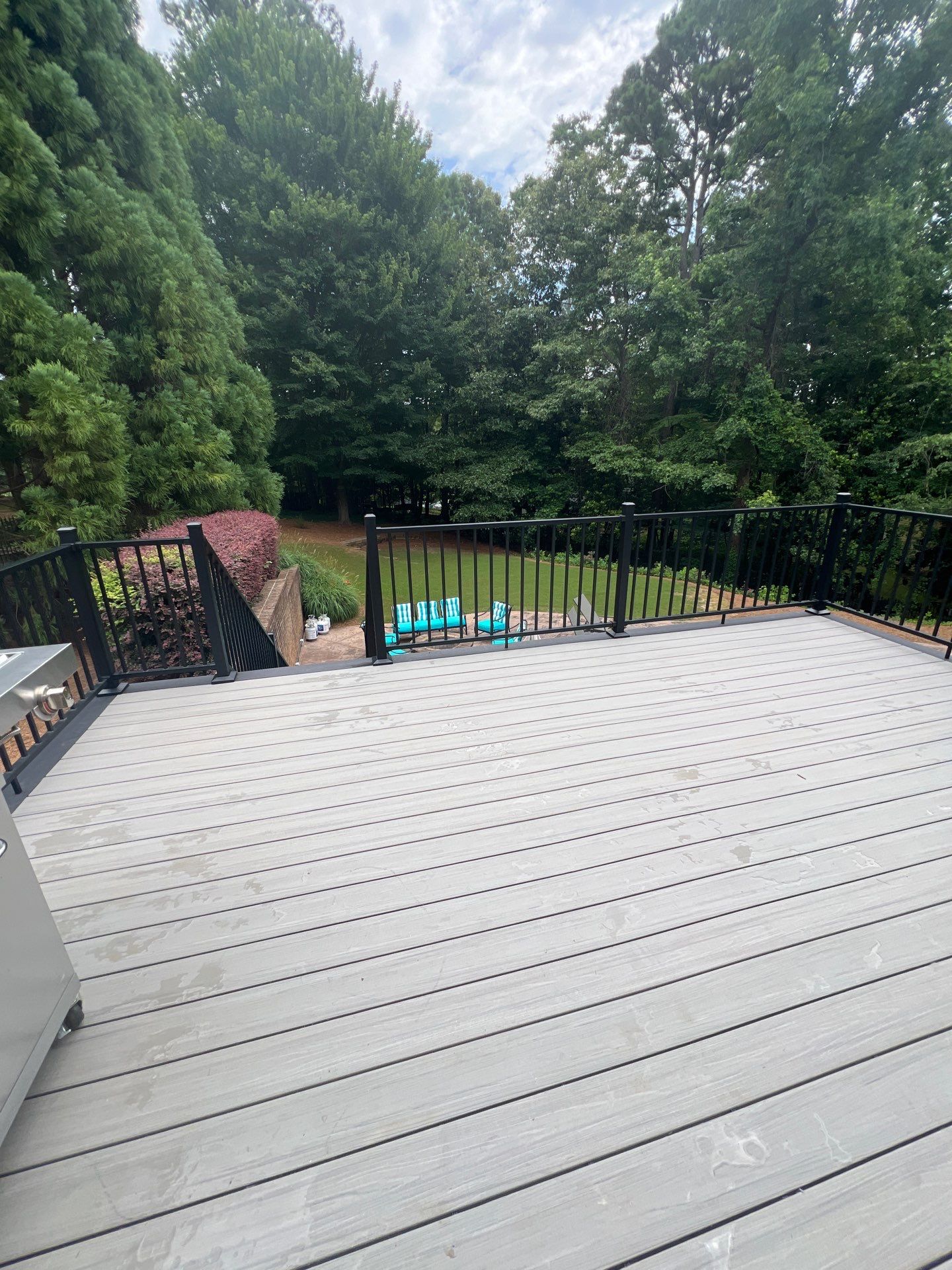 Marietta, GA Deck Resurface using Deckorators Summit Series Decking and ALX Contemporary Railing by Nelson Exteriors