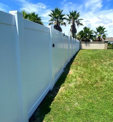 Vinyl Fence Installation using Vinyl Privacy Fence 