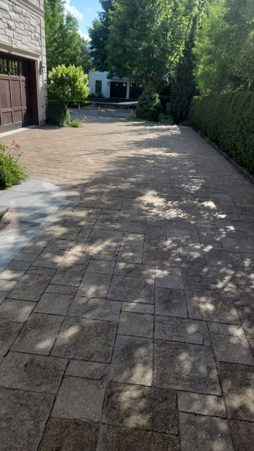 Brick paver clean, sand and seal.  using Surebond SB-1300 by Northern Power Washing LLC.
