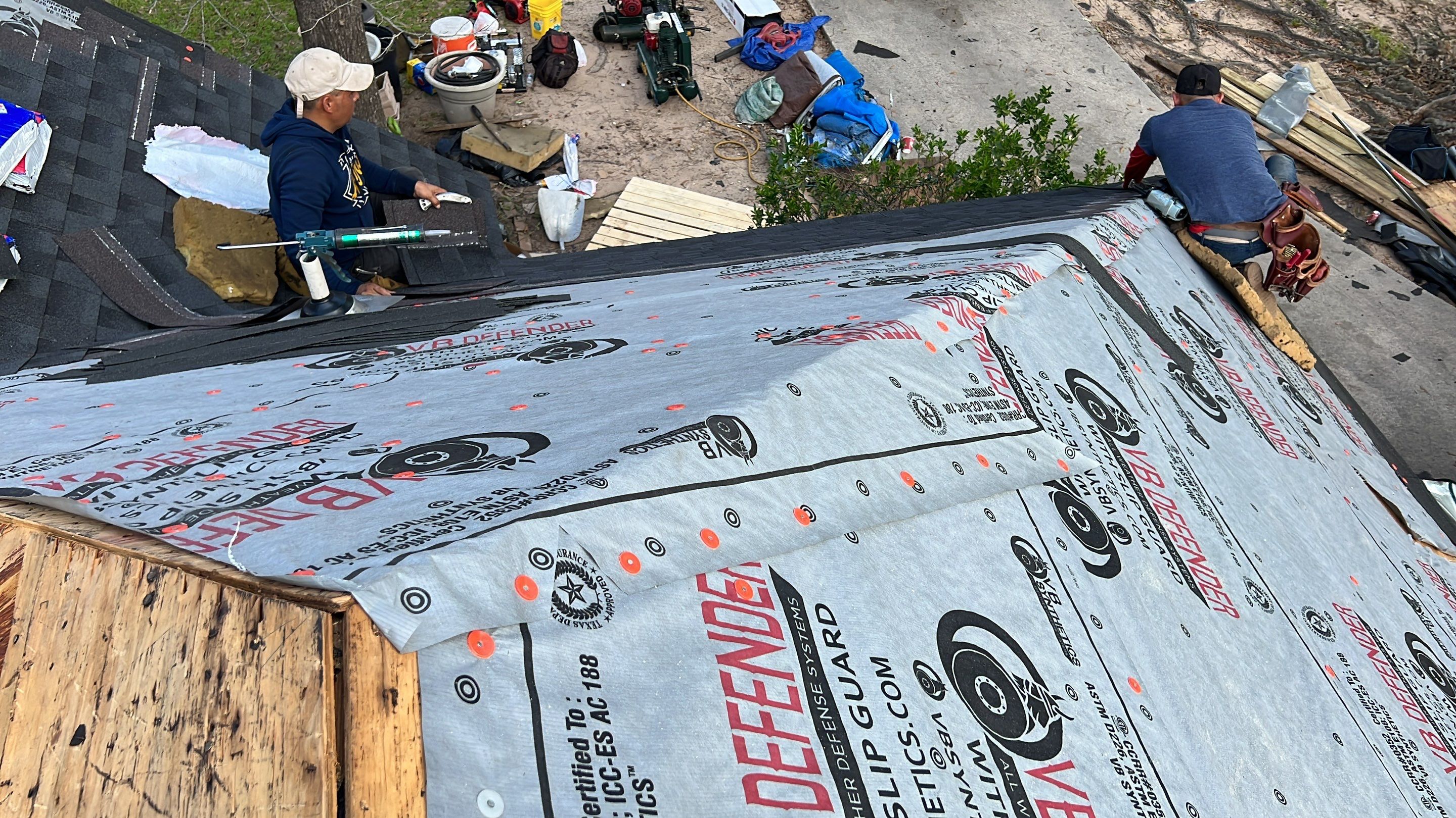 Moss-Covered Roof Made New — Conroe, TX by PL Roofing & SB Roofing, LLC.
