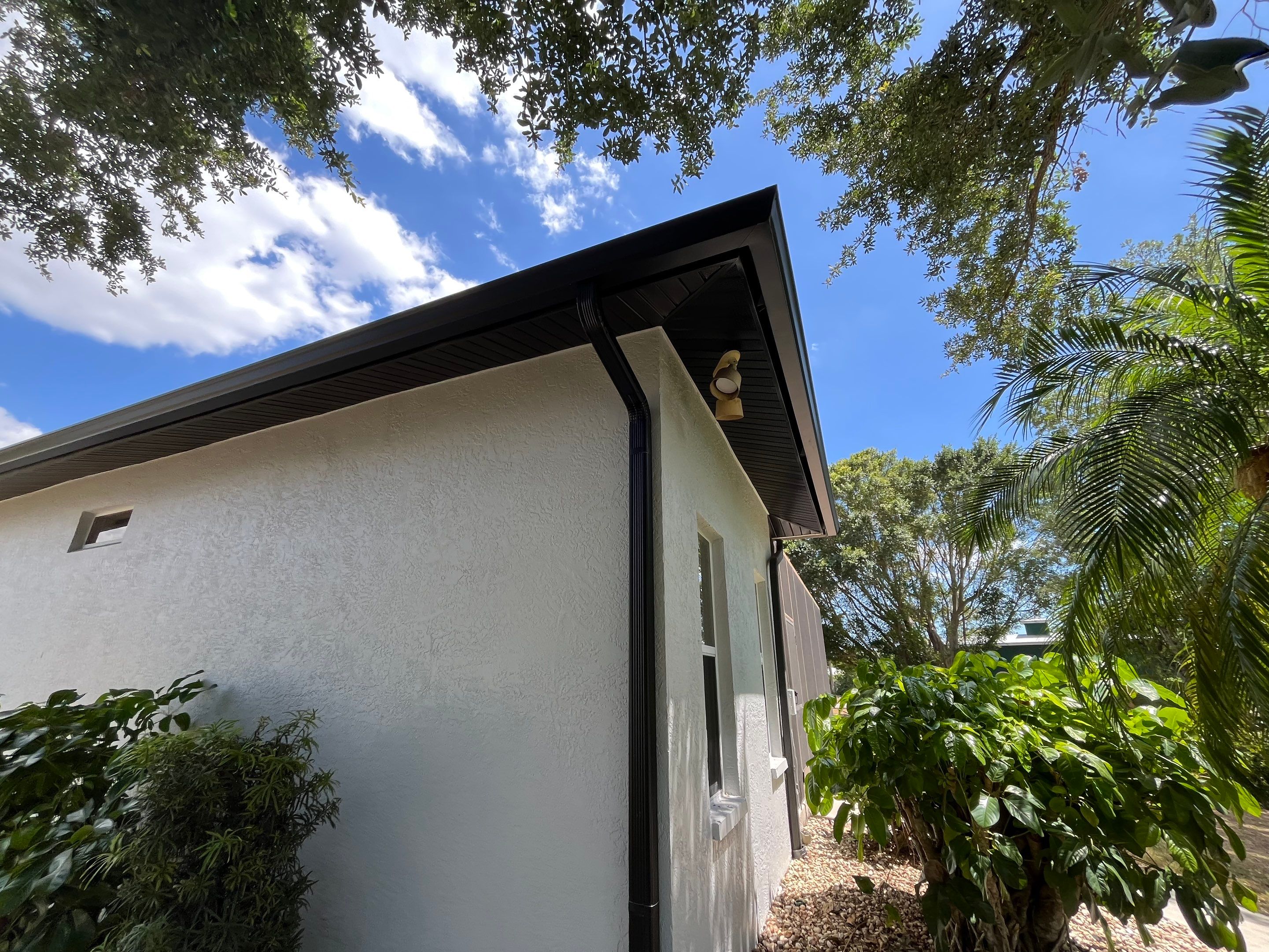 New Soffit and Fascia and Gutters in North Fort Myers FL by Gutter Professors