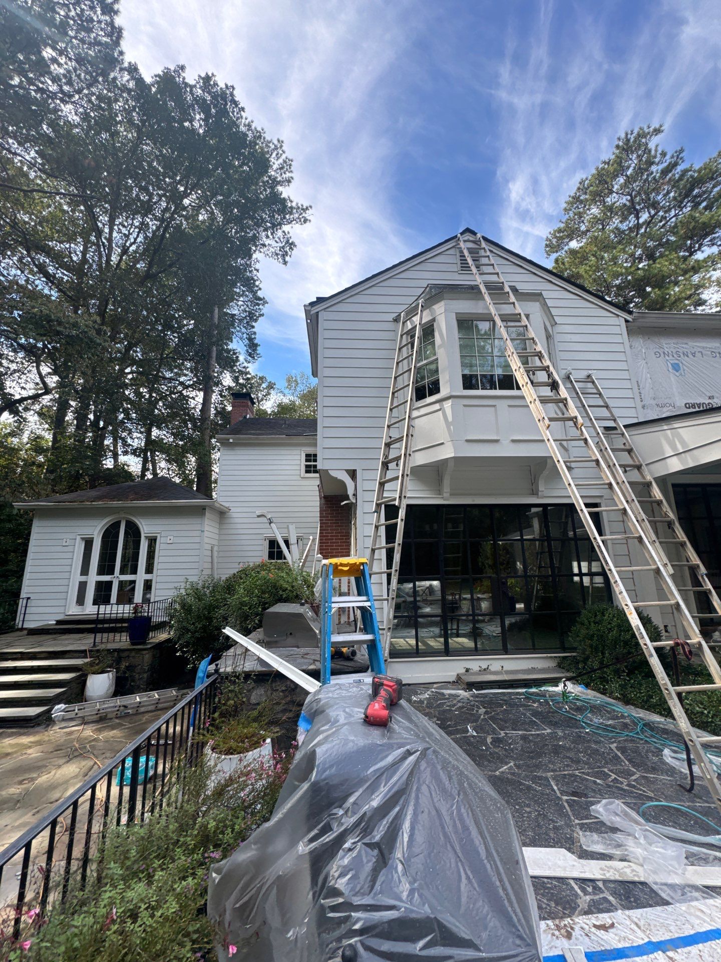 Siding Installation using James Hardie Color Plus Lap Siding by Nelson Exteriors 