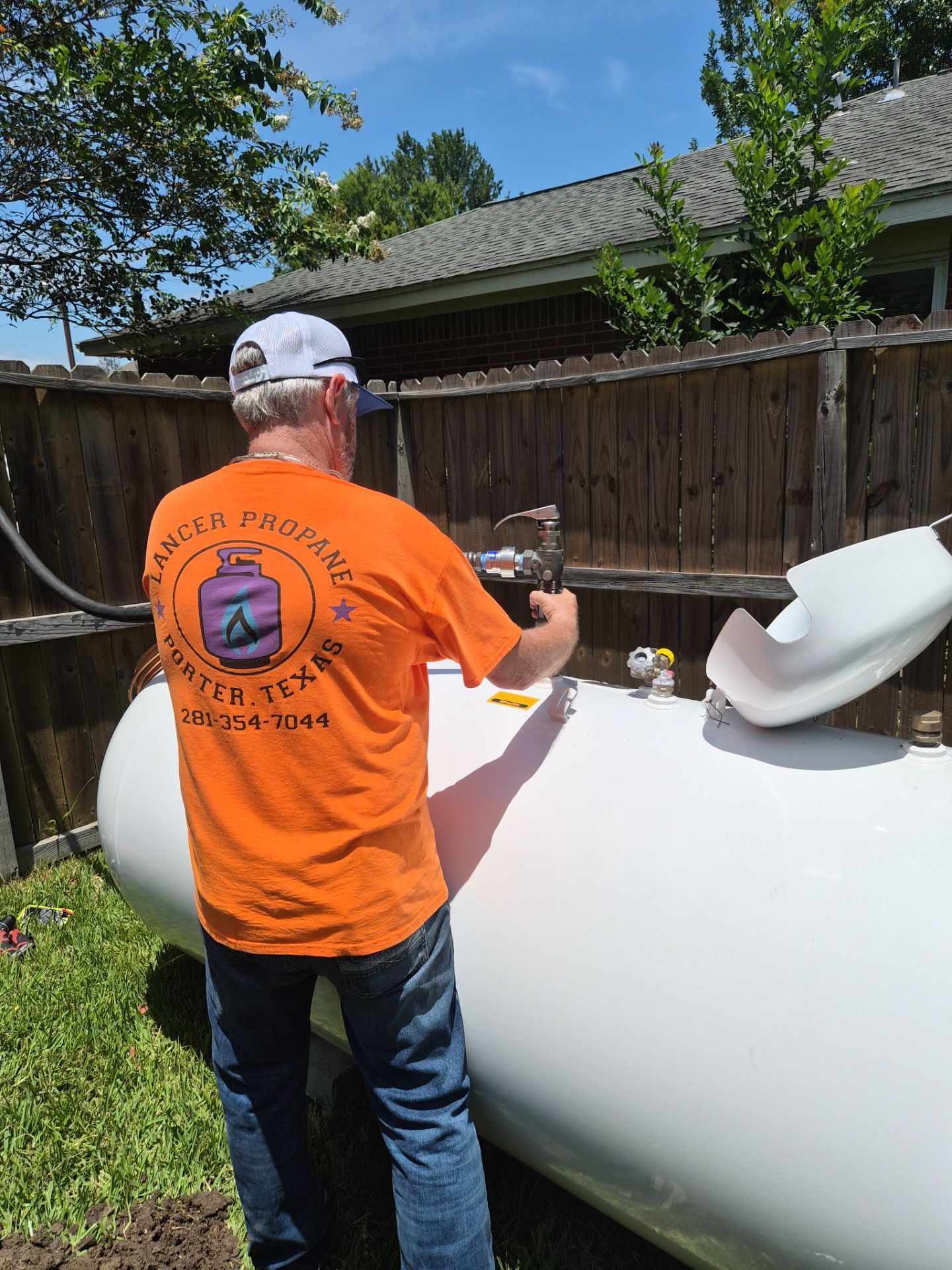 Kohler Home Standby Generator and Propane Tank Installation in Montgomery, Texas by GenTex Elite Services