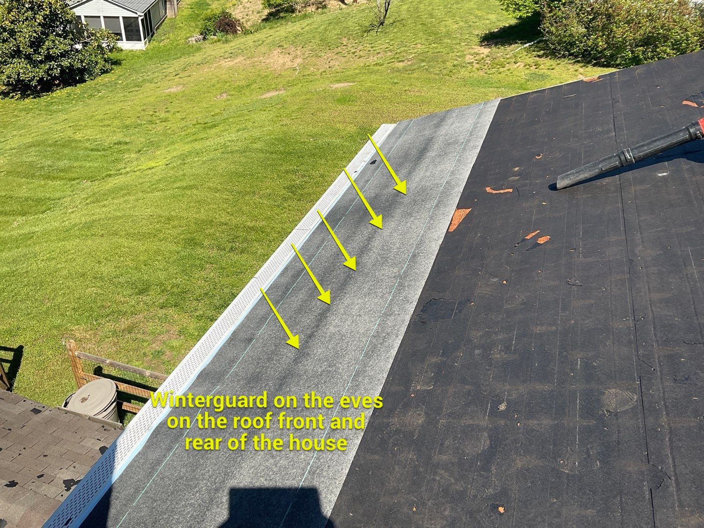 Residential Roofing Installation using Landmark Shingles Color Weatherwood by Alpha Design Services