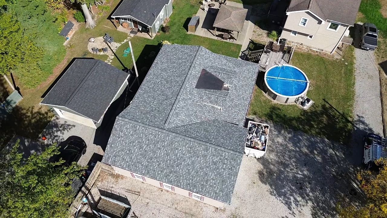 Atlas Pinnacle, Color, Coastal Granite, Drip Edge, Color, Black by Eagle Eye Roofing