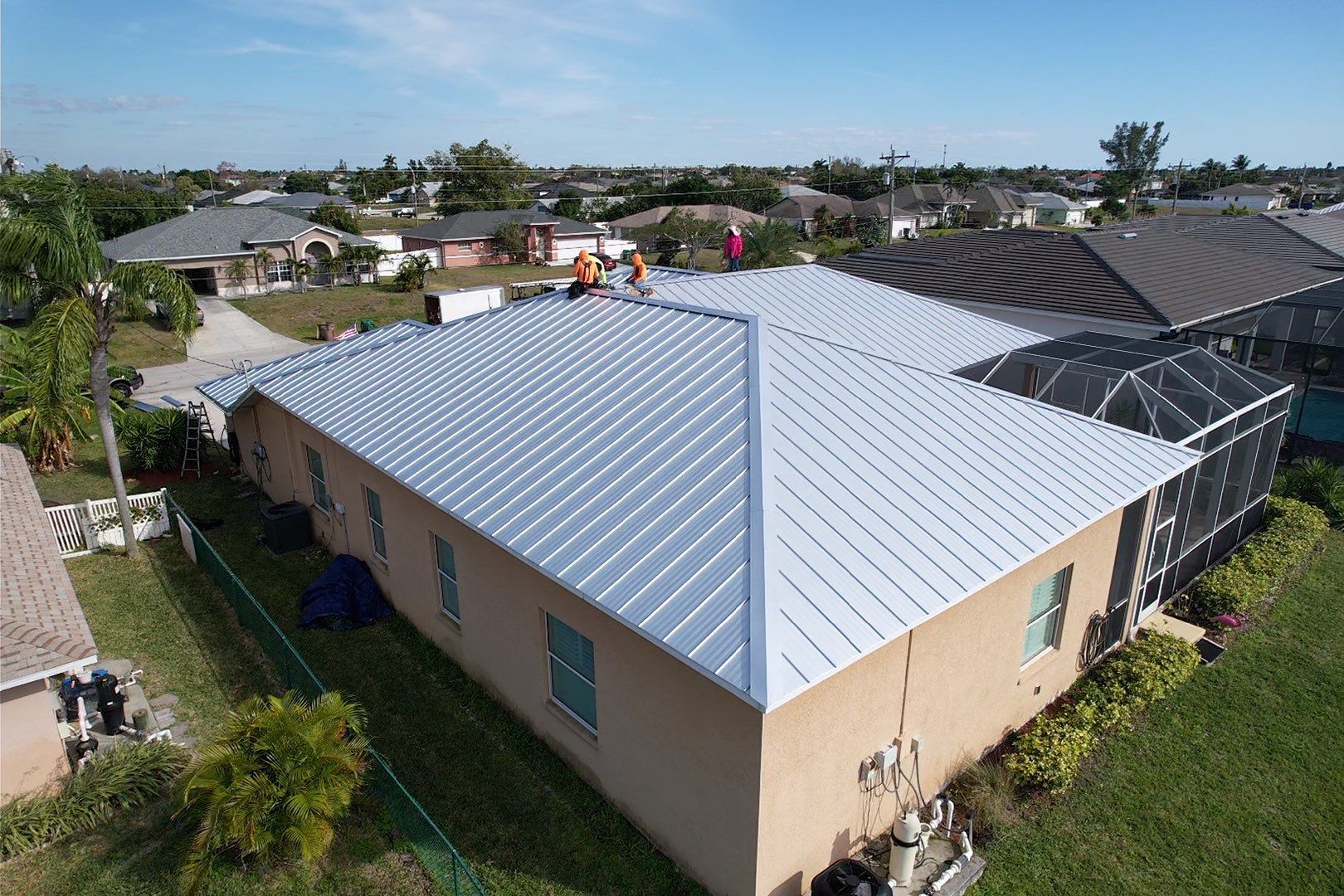 Residential Roofing Installation using Tri County Metal by 1st Class Roofing, Inc. 