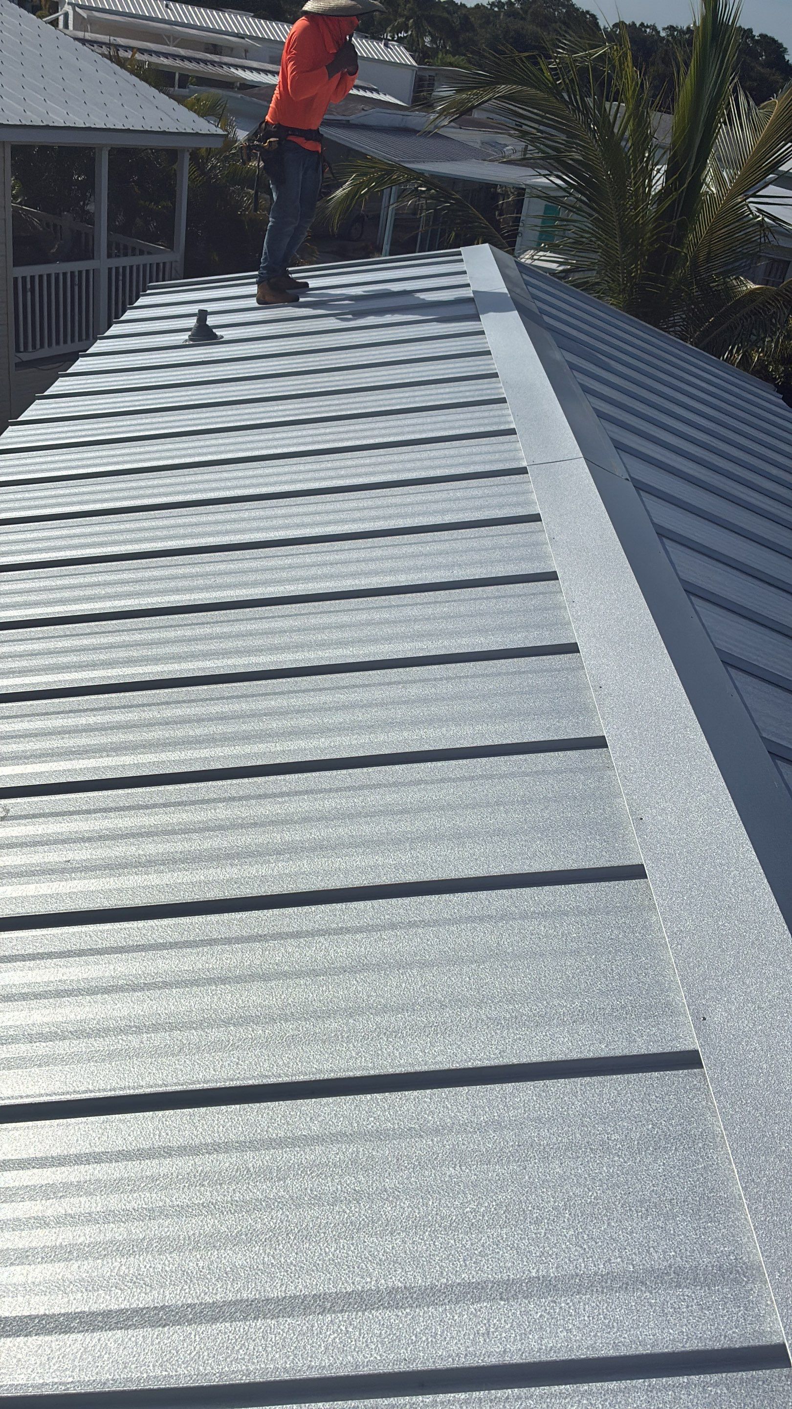 24ga 1" Nail-Strip Mill Finish by Total Roofing System The Metal Roof Experts