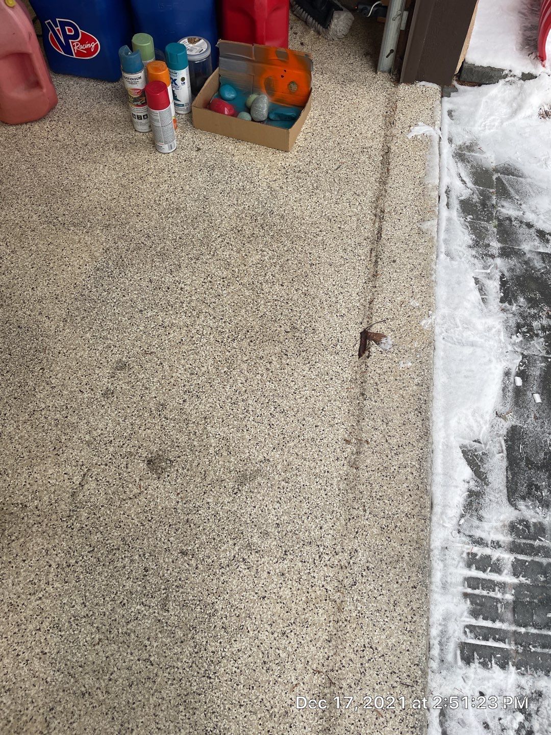 Garage Transformation using Sandstone by Croc Coatings, LLC