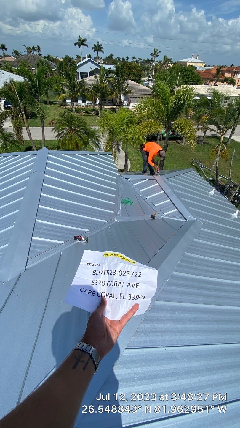 Residential Roofing Installation using Standing Seam Metal by Protek Roofing Heating Air & Solar